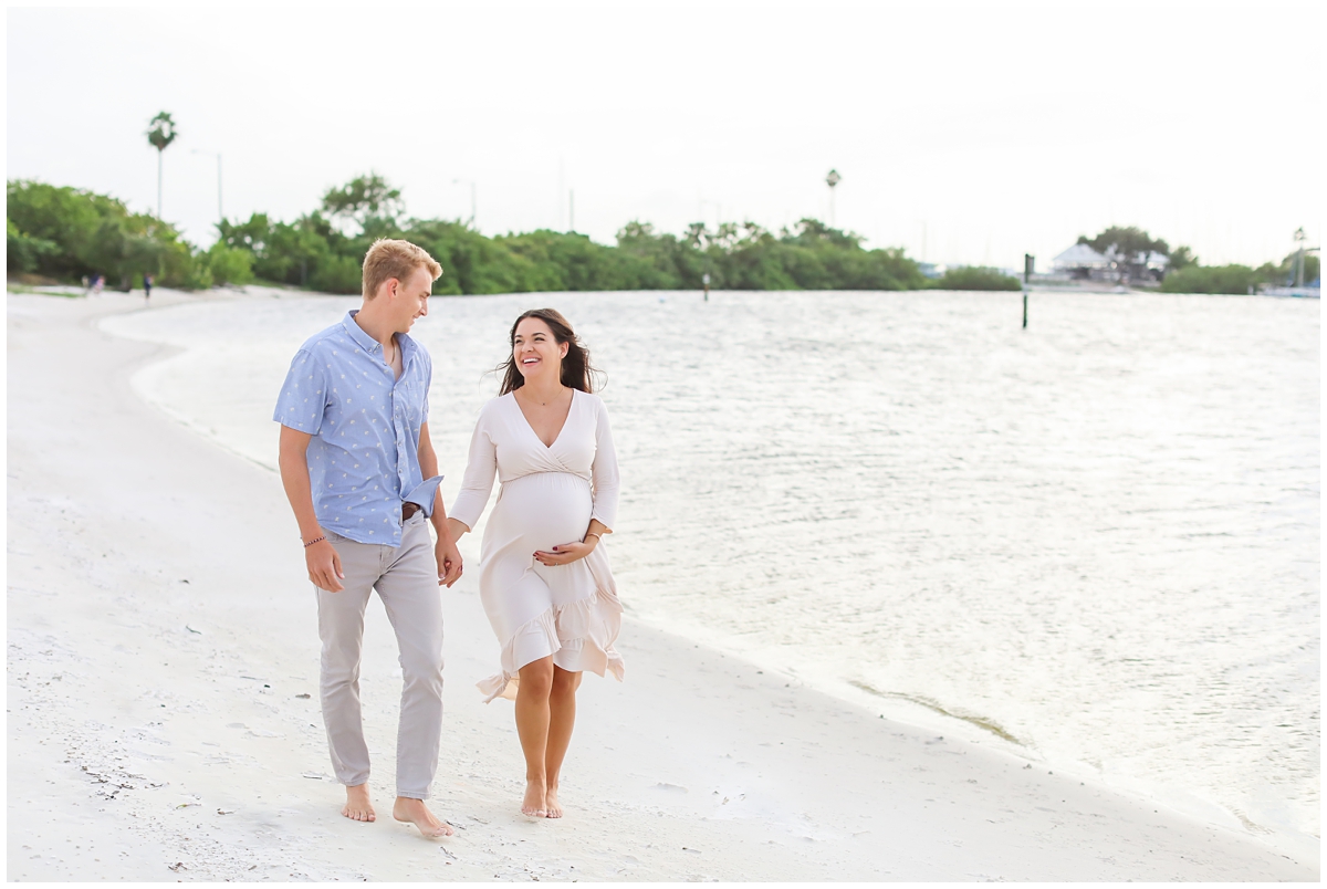 Beach Tampa maternity photos