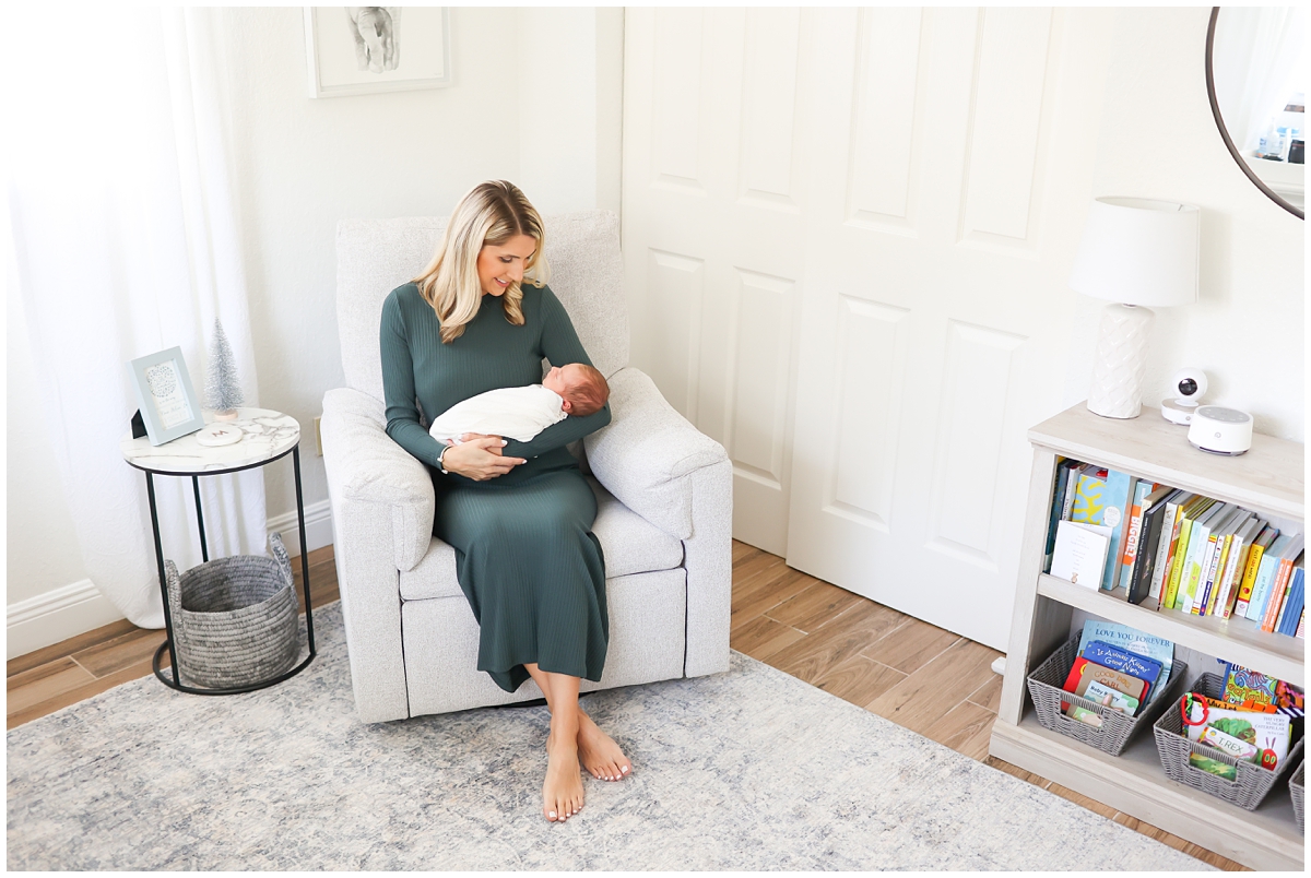 Natural light in-home newborn photos